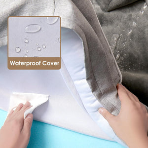 Orthopedic XL Dog Bed — 44 in, Waterproof, Washable, Grey